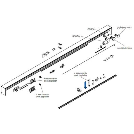 came pièce détachée loquets vantail fixe 2 pcs corsa rodeo 119rip102 (1/3)