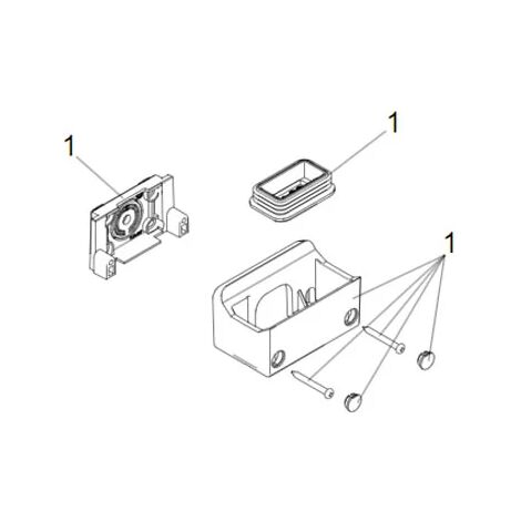 faac pièce détachée groupe support et joint xled 63003263 (1/3)