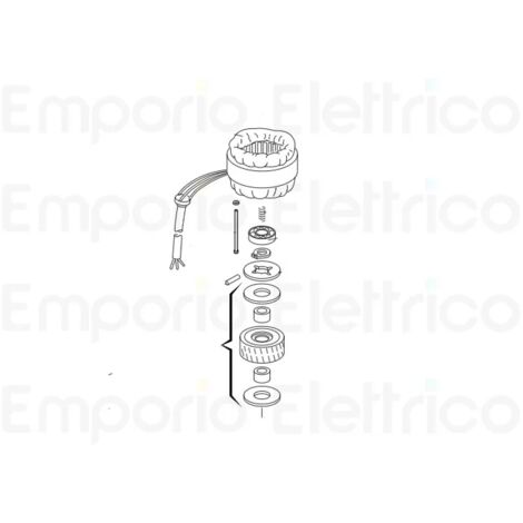 faac pièce détachée groupe rotor avec embrayage 746 63003471 (1/3)