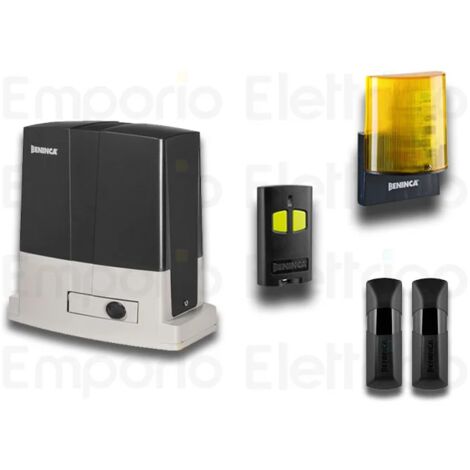 Beninca – Kit de motorisation de portail coulissant 230Vac – KBULL6ME – Charge maximale 600 kg – Vitesse d'ouverture 10,5 m/min – Sécurité anti-écrasement - 959003954