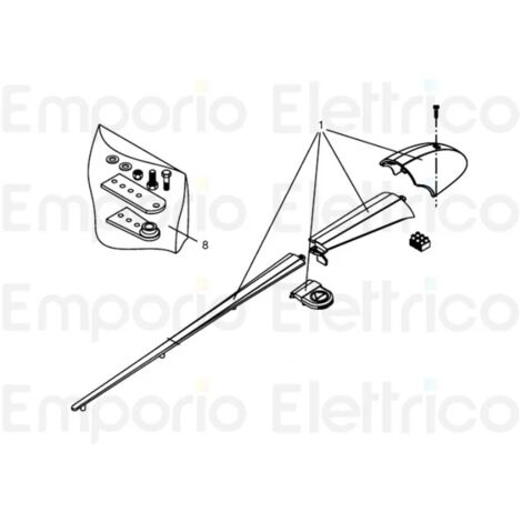 beninca pièce détachée blister étriers pour bob 230v pour bob 9686875 (1/3)