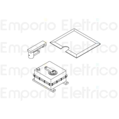 beninca pièce détachée déverrouillage + levier pour caisse du.110/90 9686018 (1/3)