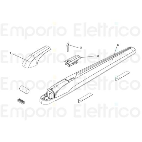 beninca pièce détachée clé de déverrouillage pour bob5 pour bob5024 9686631 (1/3)