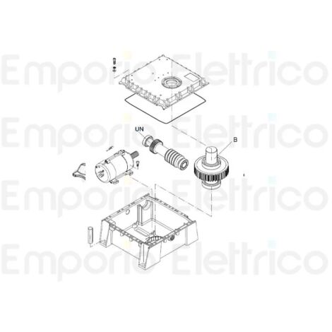 beninca pièce détachée boîte supérieure pour du.350n/nv 9686376 (1/3)