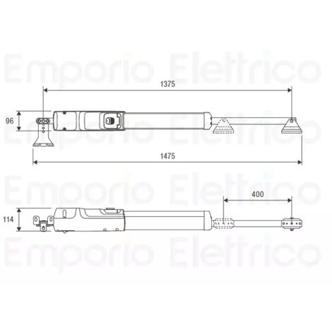 beninca motoréducteur linéaire télescopique 24v tom4024e reverse 959104034 (1/3)