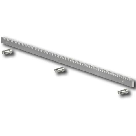 Faac – Crémaillère galvanisée 30x12 mm – Fixations mécaniques incluses – Pour chantiers humides – Module 4