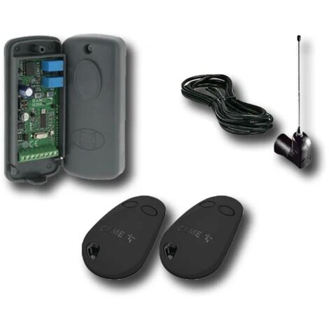 Kit radio CAME avec 1 récepteur et 2 télécommandes