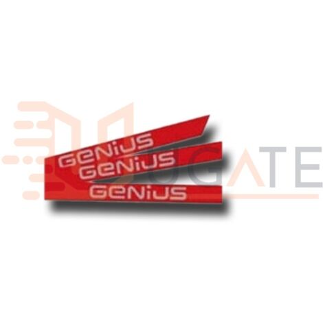 genius kit autocollants avec logo genius pour tige simple 6100201