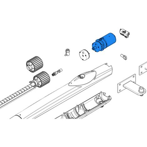 came pièce détachée groupe moteur + frein amico 24v 88001-0137 (1/3)