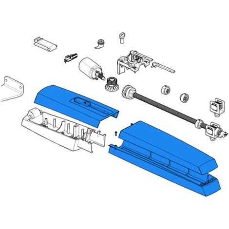 came pièce détachée groupe plastiques externes ral7024 axl 88001-0199 (1/3)