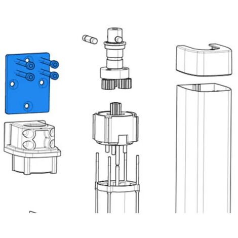 came pièce détachée contre-base de fixation stylo 119rid340 (1/4)