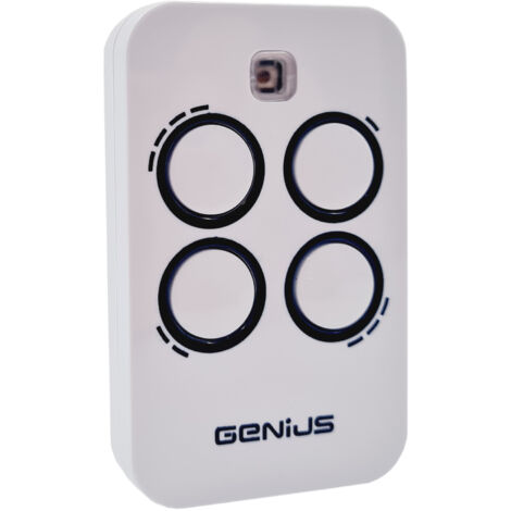 Genius – Télécommande 4 canaux 868Mhz – Alimentation 2 piles CR2032 – Technologie JLC pour duplication facile – Émetteur mural motorisations (1/5)