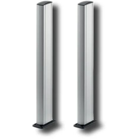 beninca paire de colonnettes en aluminium 0,5 m col.p 9230006
