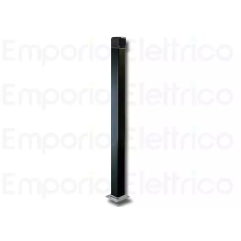 Colonnette en aluminium anodisé noir 1m – Fixation esthétique – Compatible avec sélecteurs CAME – Pour installations durables - 001cssn
