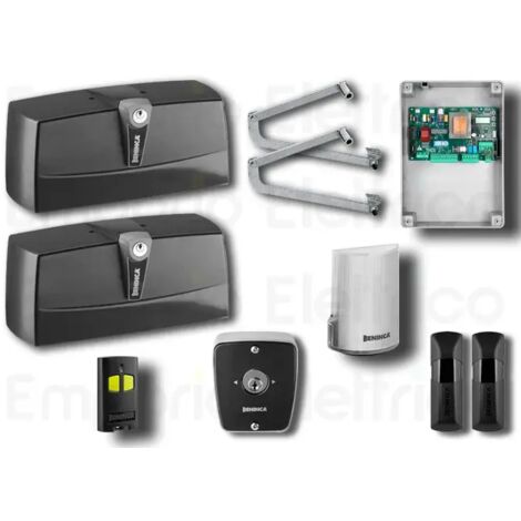 beninca kit automatisation des portails battants 230v kpr+tokey 9598783 (1/3)