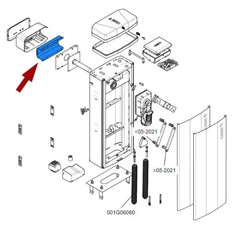 came pièce détachée bride fixation tige barrière gt8 88003-0101