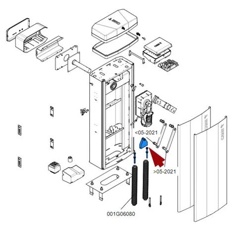came pièce détachée étrier fixation supérieur ressort gt8 88003-0107 (1/3)