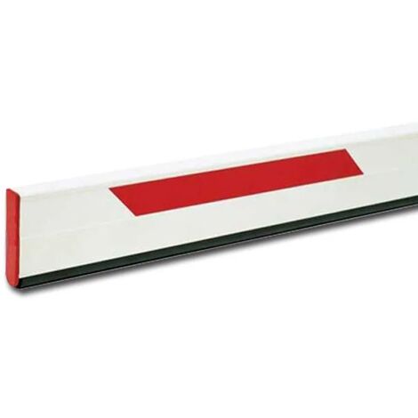 Faac – Lisse rectangulaire 2315 mm pour barrières 615, 620 et 640 – Caoutchouc antichoc – Installation sans côtes de sécurité actives