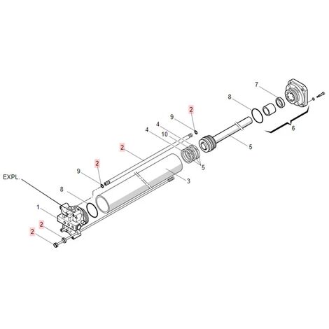 faac pièce détachée tube d'alimentation et tirants 400 63003328 (1/3)