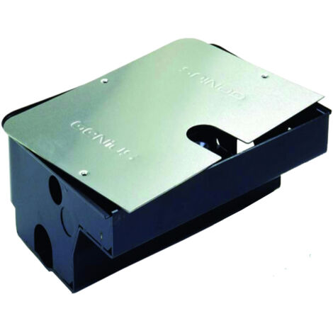 Genius – Caisson de fondation en acier pour motorisation de portail – Couverture en acier zingué – 58P0050