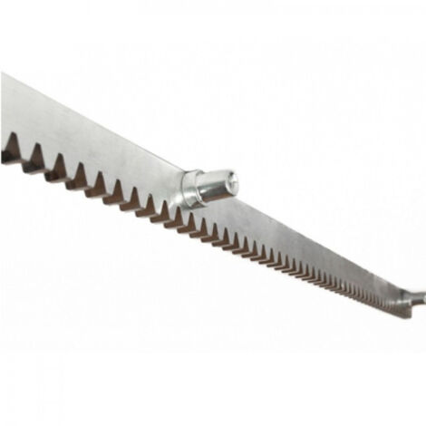 Nice – Crémaillère en acier galvanisé 30x8 mm module 4 pour portail coulissant – Installation facile avec vis et entretoises – ROA8