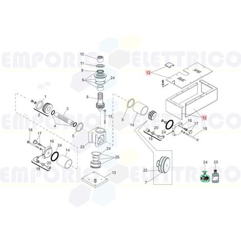 FAAC - GRUPPO BOCCOLE SCATOLA 750 CP 63003326