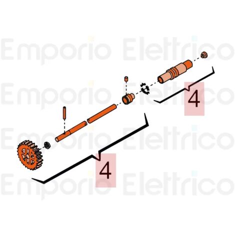 faac pièce détachée groupe déverrouilage 760 cr 63003361 (1/3)