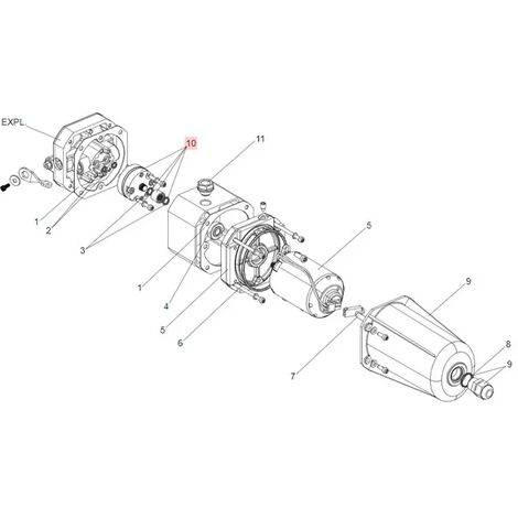 faac pièce détachée groupe pompe et joint s800 63003313 (1/3)