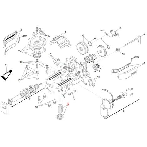 faac pièce détachée arbre cannelé et douille s2500i 63003383 (1/3)
