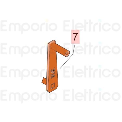 Clé De Déverrouillage Triangulaire Gris RAL7016 - Référence NICE PPD1244A.4540 - Neuf