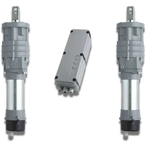 Cardin – Kit de motorisation pour portail battant jusqu'à 200 kg – Longueur de vantail max 2 m – Tension 24V – KTBLI1000