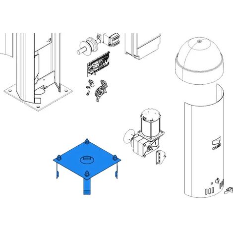 came pièce détachée base d'ancrage cat 119rix005 (1/3)