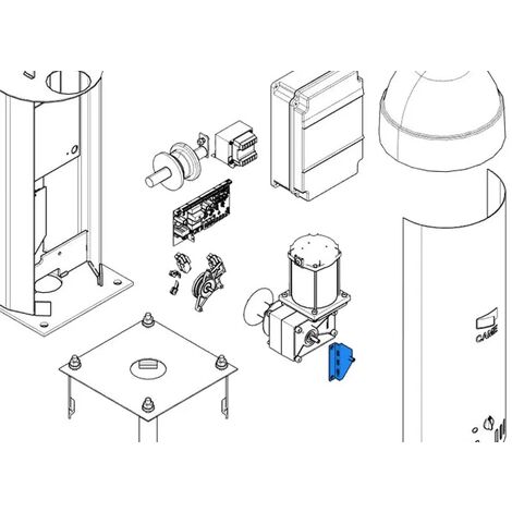 came pièce détachée étrier support déverrouillage cat-x 119rix010 (1/3)