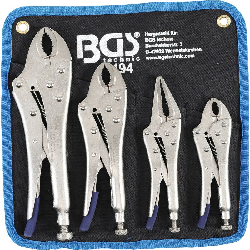 BGS technic Juego de alicates grip | 4 piezas