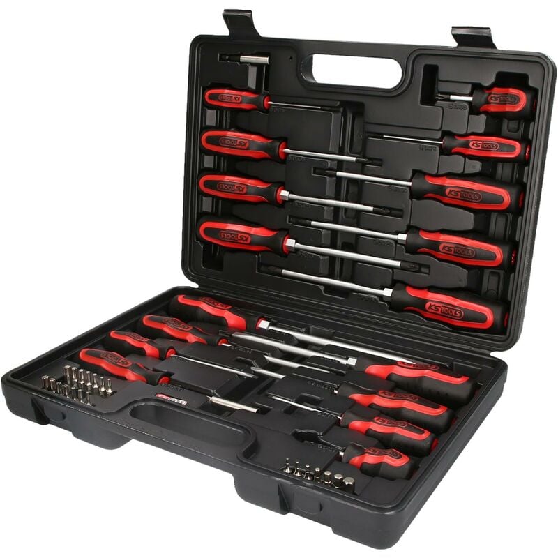 KS TOOLS Juego de destornilladores y puntas ERGOTORQUEplus, 39 pzs