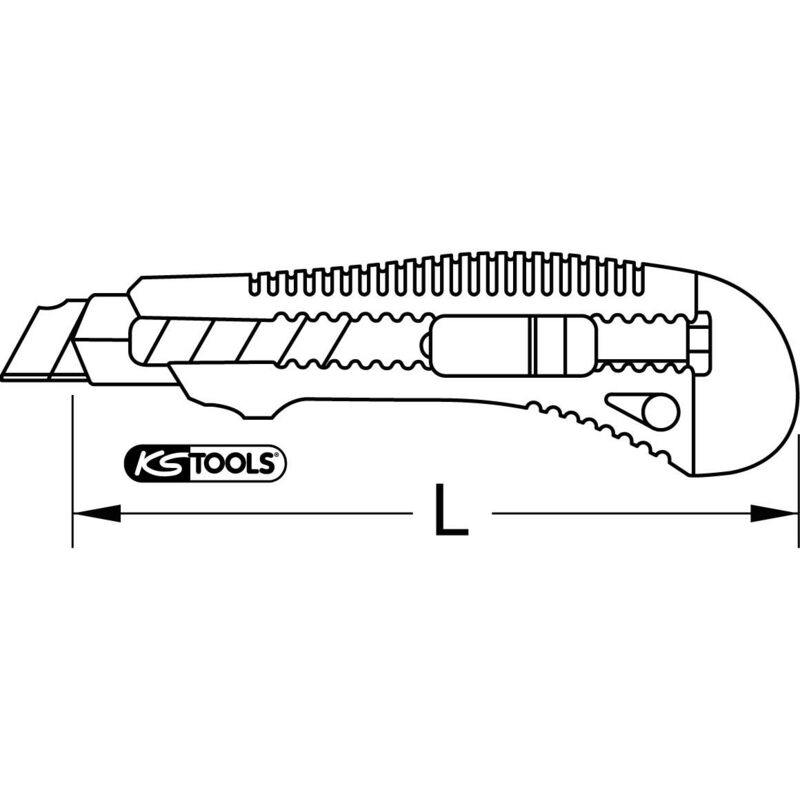 Cutter De Cuchilla Fragmentable De 9 Mm Con Guía Métalica ALYCO ORANGE, Productos