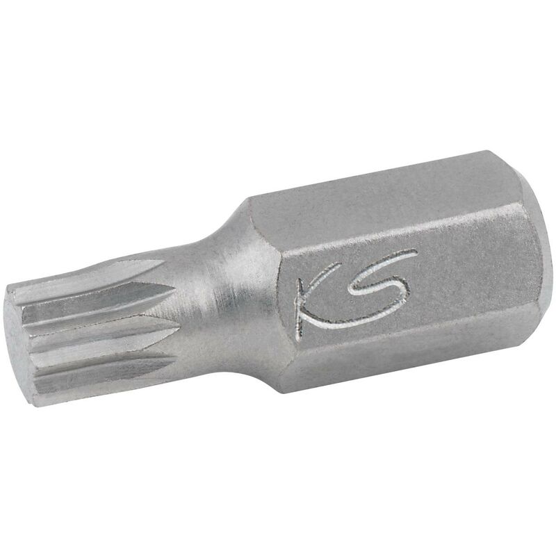 KS TOOLS 10mm Bit de dentado múltiple M12, 30mm de longitud