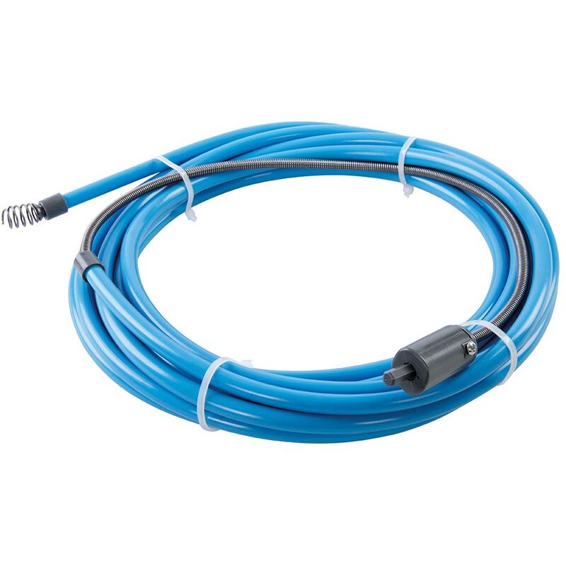 Desatascador de desagües para taladros eléctricos 6 mm x 7 m