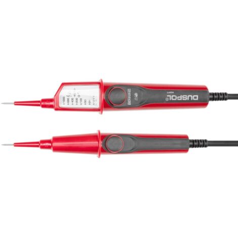 Comprobador De Tensión LED 0-500V Para Corriente Continua (DC) Y Alterna (AC) - Detector De Fase Y Polaridad, Portátil, Marca McPower