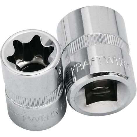 Llave De Vaso E-Torx E5 KS Tools 918.3972 - 3/8", Cromo Vanadio, Cromado Brillante