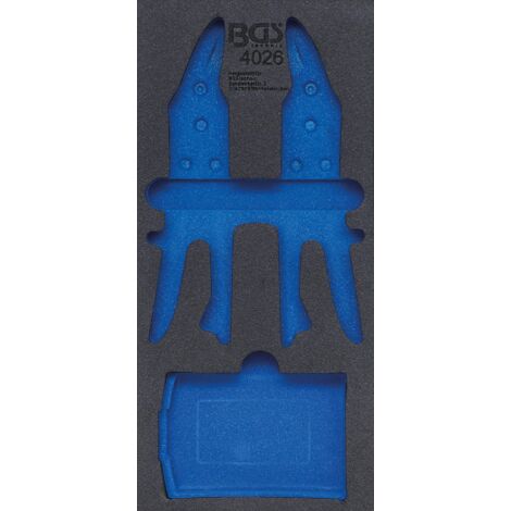 Vassoio Per Carro 1/3 Con 3 Scomparti - Schiuma Alta Resistenza, 408x189x32 Mm - 6