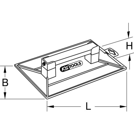 Llana Recta INOX Bellota Ref.5861-1 BIM de 300x150mm.