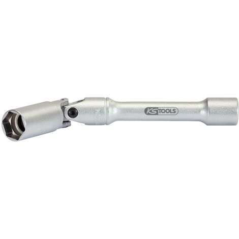 Llave Articulada Doble KS Tools 517.0301 - 8x9 Mm, Gran ángulo De Rotación, Cromo Vanadio, Para Espacios Reducidos