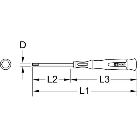 Destornillador Allen precisión 2,0mm - Tienda online