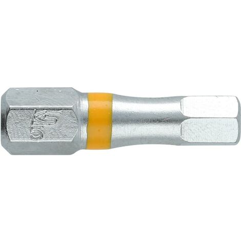 KS Tools 918.3416 Bits Set 5er Pack - 1/4 Zoll Innen6kant 5mm 25mm TORSIONpower