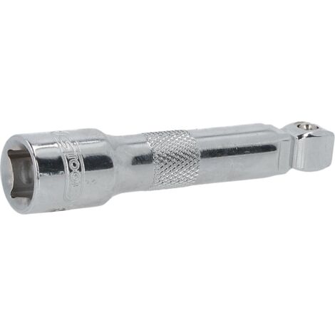 KS Tools Prolongador Basculante 3/8" CHROMEplus De 75mm, Con Retén De Bola Y ángulo De Inclinación De 8° En Todas Direcciones, Para Accionamiento Manual