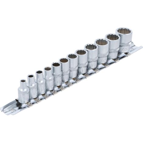 Set Chiavi A Bussola 12 Pezzi - Attacco 1/4", Misure In Pollici, Acciaio Cromato - Foto 5