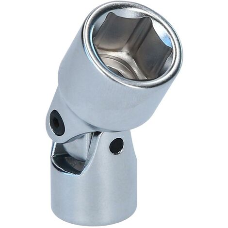 1/4" Llave de vaso hexagonal con articulación, 10 mm