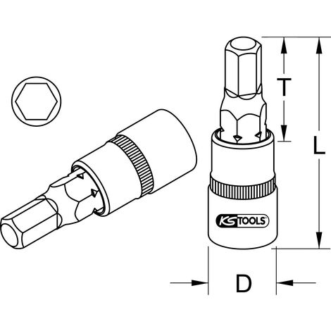 Llave de vaso con punta de 3/8 y aislamiento protector para tornillos