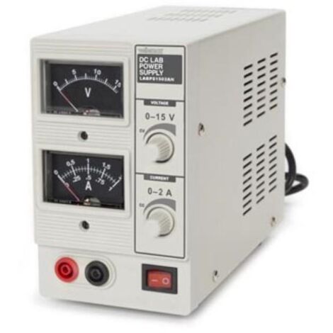 Alimentatore DC Regolabile PeakTech 6220 - 1,5-15V / 2A, Display LED, Per Hobby E Officina